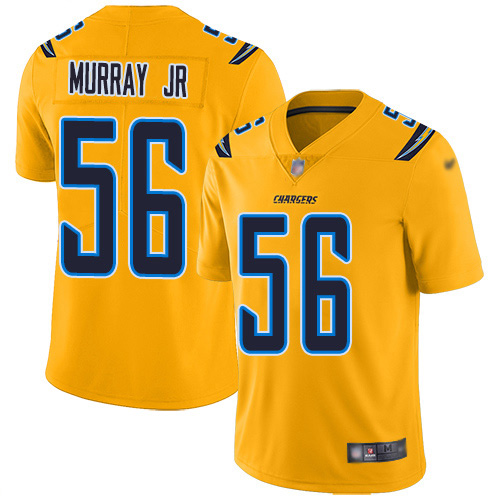 Nike Chargers #56 Kenneth Murray Jr Gold Youth Stitched NFL Limited Inverted Legend Jersey